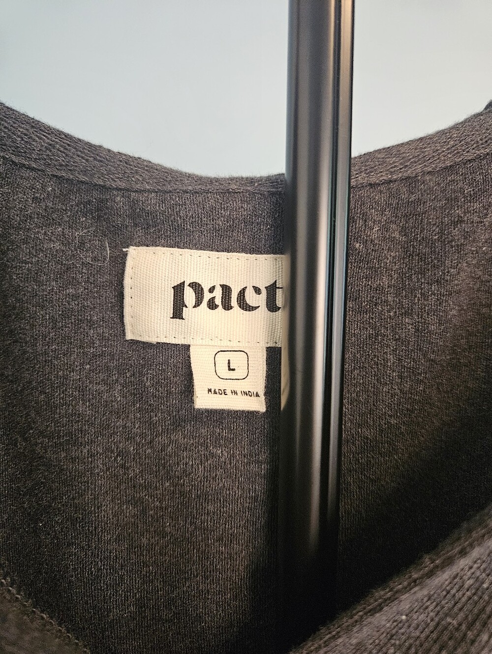 pact Sleeveless Mid Calf Dress In Graphite Gray - Picture 2 of 3